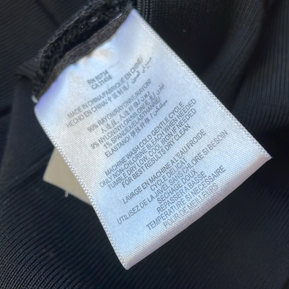 BCBG MaxAzria high waist bodycon pencil black skirt women’s small sexy - Picture 8 of 8